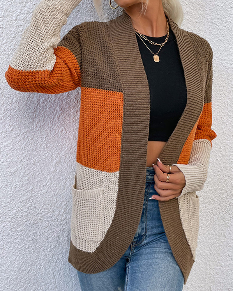 Fashion Casual Long Sleeve Sweater Jacket