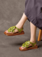 Babakud Women Floral Bohemian Flat Sandals