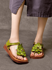 Babakud Women Floral Bohemian Flat Sandals