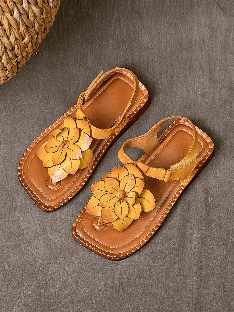 Babakud Women Floral Bohemian Flat Sandals