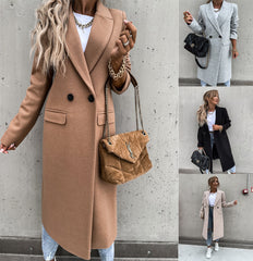 Solid Color Casual Fashion Temperament Coat