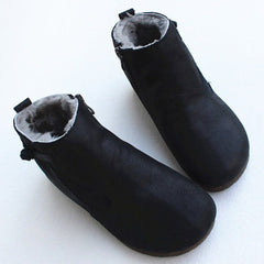 Anti-Skid Leather Plush Boots