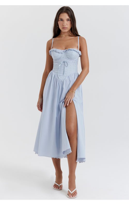 Ariana Maxi Dress - Soft Blue