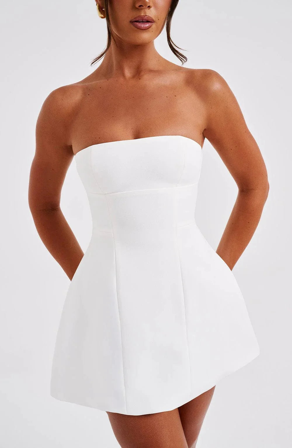 Asha Mini Dress-Ivory