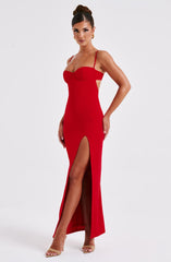 Athena Maxi Dress - Red