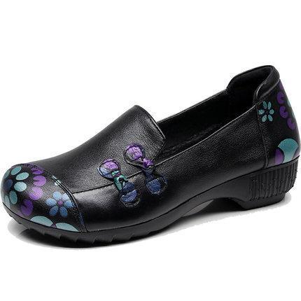 Autumn And Spring Ethnic Wild Size Women's Shoes 34-43