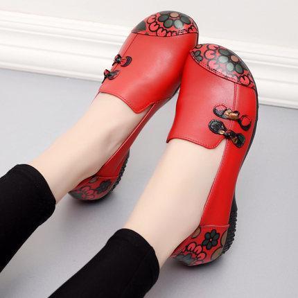 Autumn And Spring Ethnic Wild Size Women's Shoes 34-43