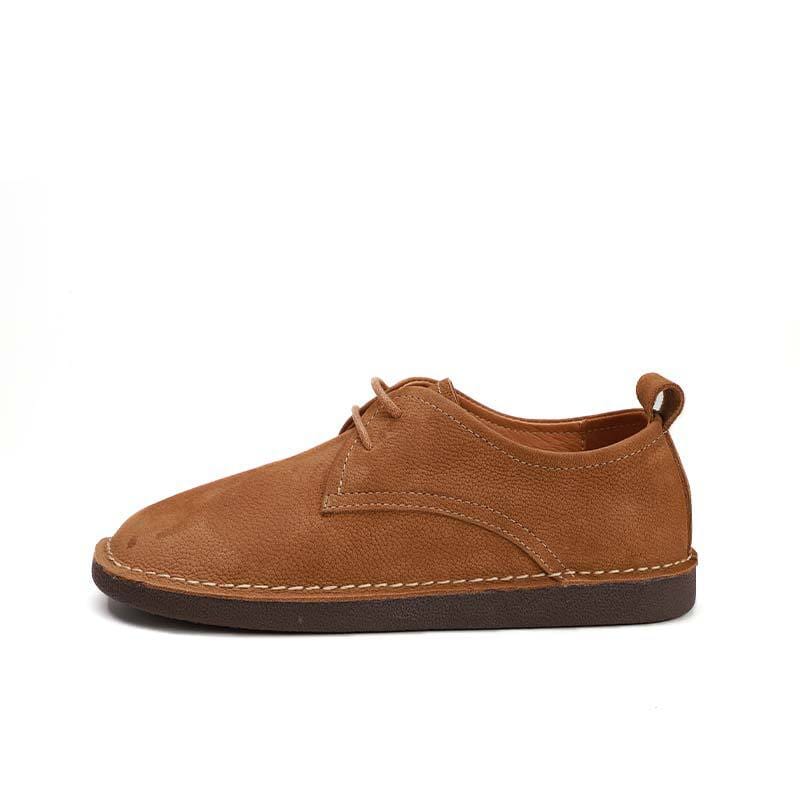 Autumn Retro Nubuck Leather Handmade Casual Shoes