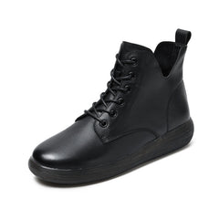 Autumn Winter Retro Soft Leather Casual Boots