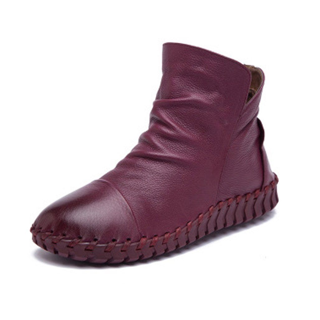 BABAKUD Autumn Winter Casual Flat Leather Women's Boots