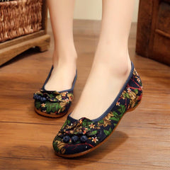 Babakud Ethnic Embroidery Soft Women Shoes 34-41