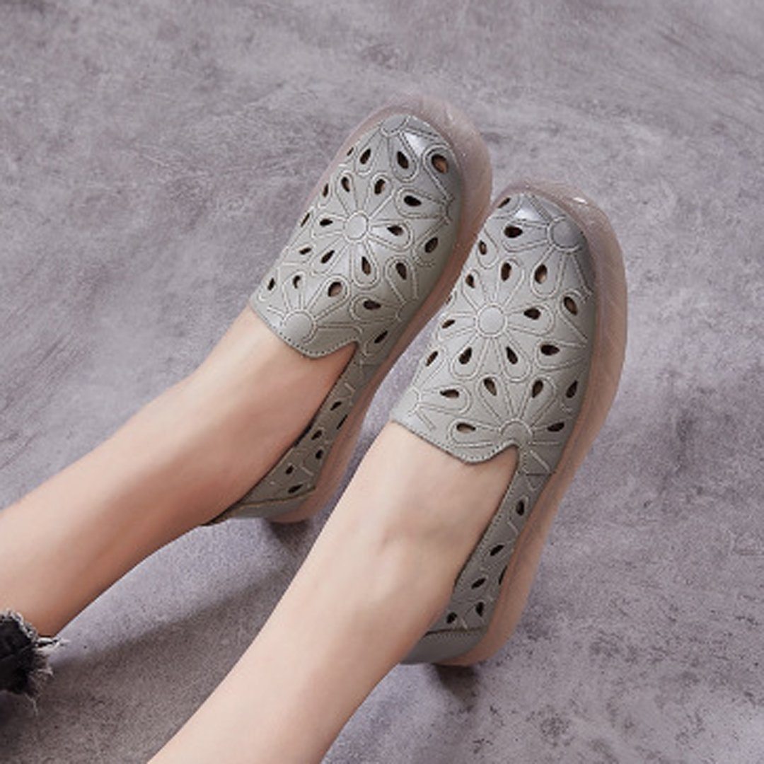 Babakud Hollow Out Casual Flats Loafers 35-41