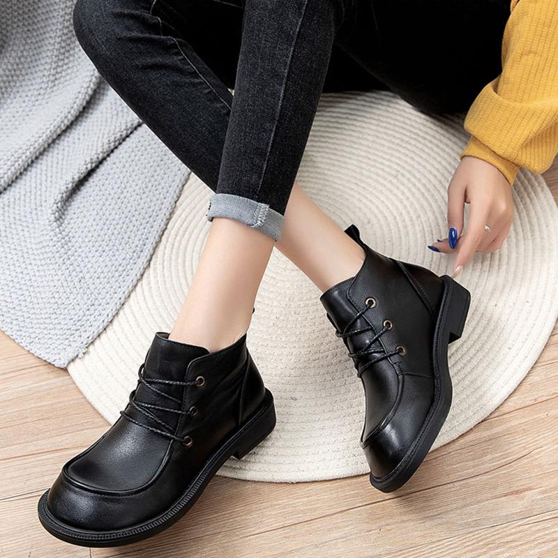 BABAKUD Lace-up Retro Big Toe Shoes