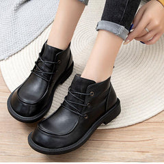 BABAKUD Lace-up Retro Big Toe Shoes