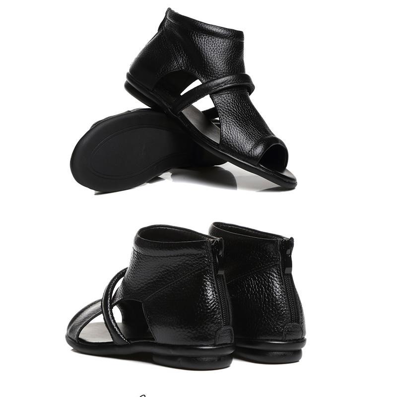 Babakud New Casual Flat Leather Sandals