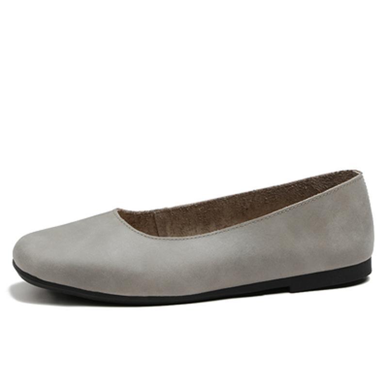 Babakud Square Toe Handmade Flats Casual Shoes 33-41