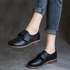 Bow-Knot British Style Flats Shoes For Women