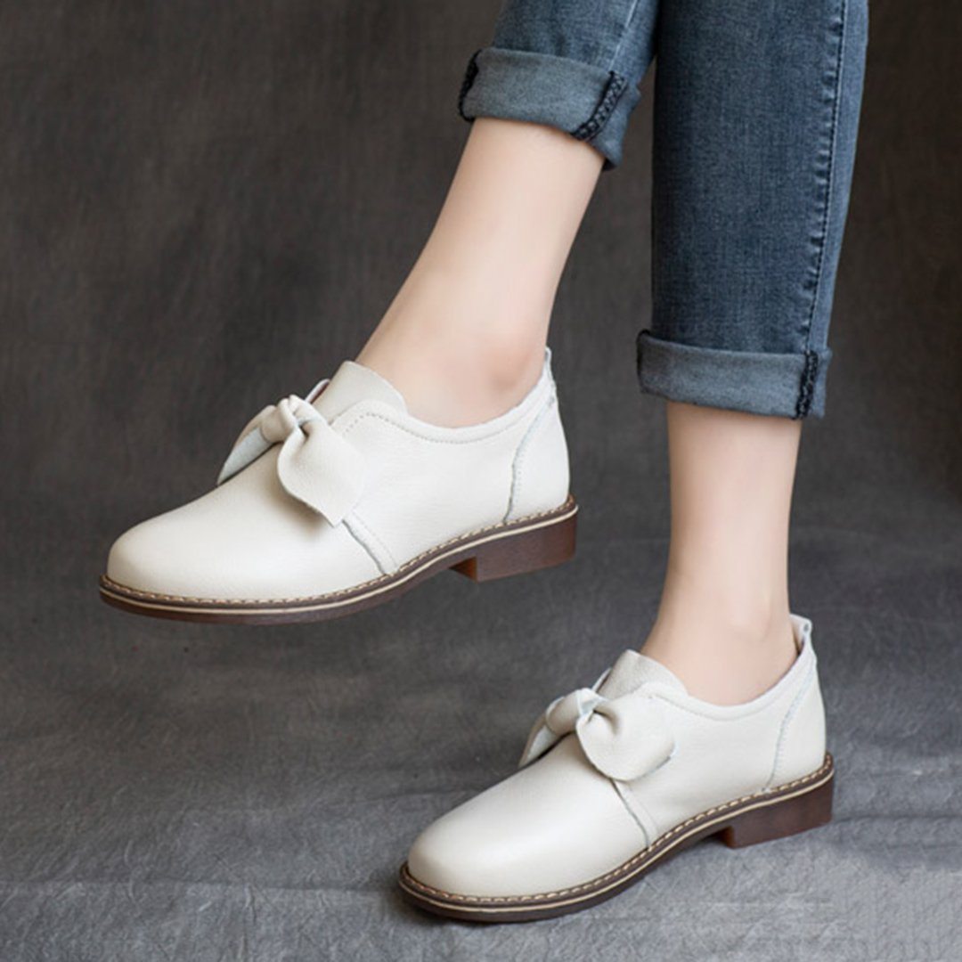 Bow-Knot British Style Flats Shoes For Women