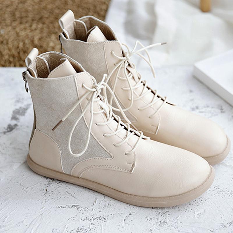 Casual Fashion Womens Lace-up Short Boots