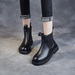 Casual Leather Chelsea Boots