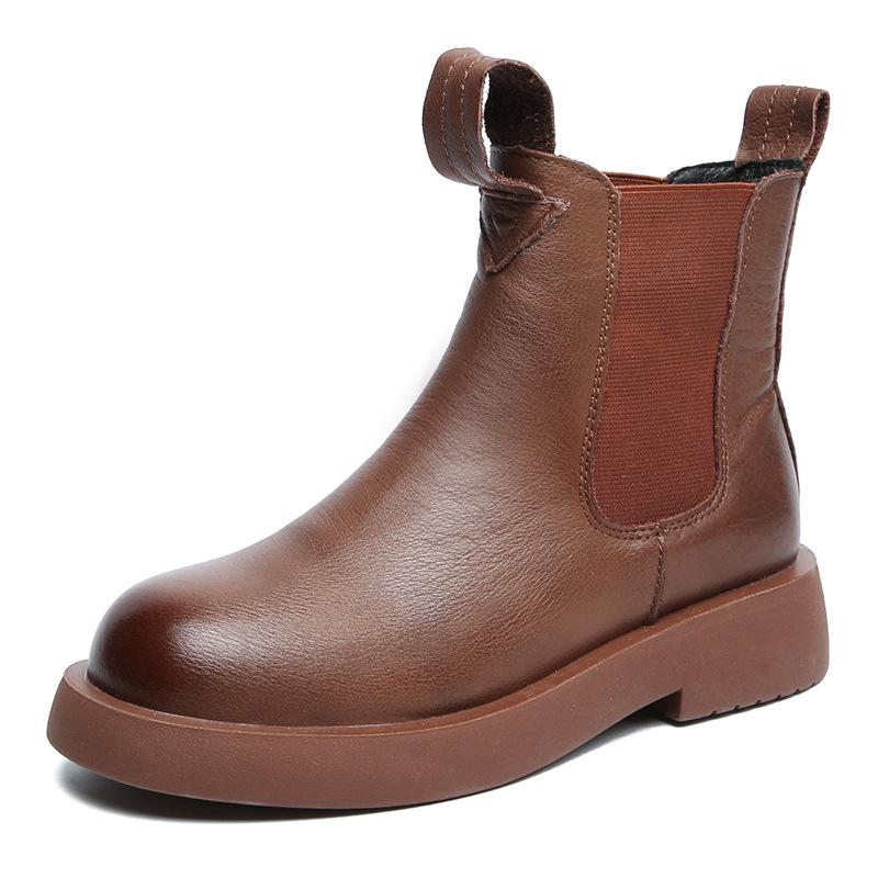 Casual Leather Chelsea Boots