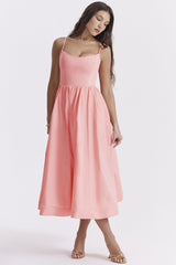 Courtney Corset Sundress - Pink