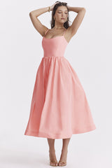 Courtney Corset Sundress - Pink