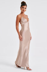 Dahlia Maxi Dress - Champagne