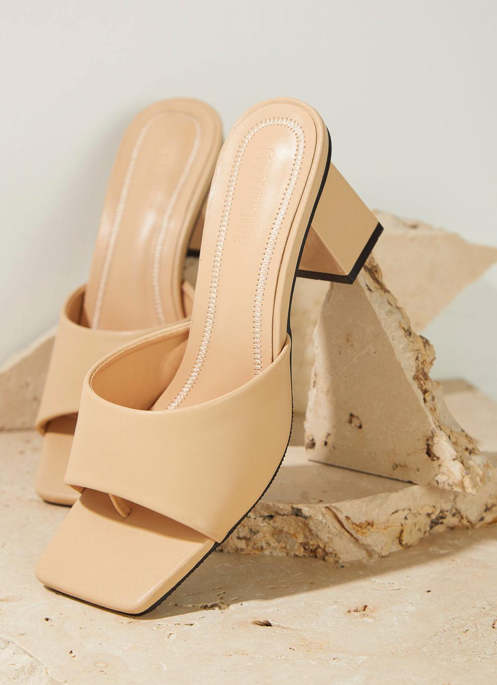 Daisy Mule Heel - Beige