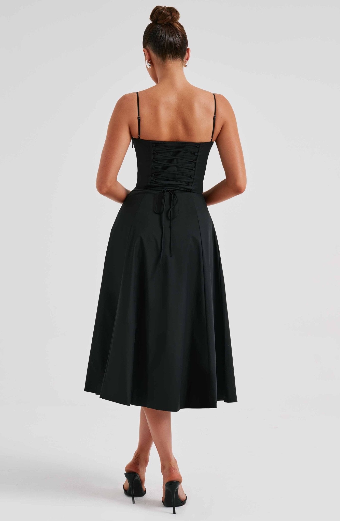 Delilah Midi Dress - Black