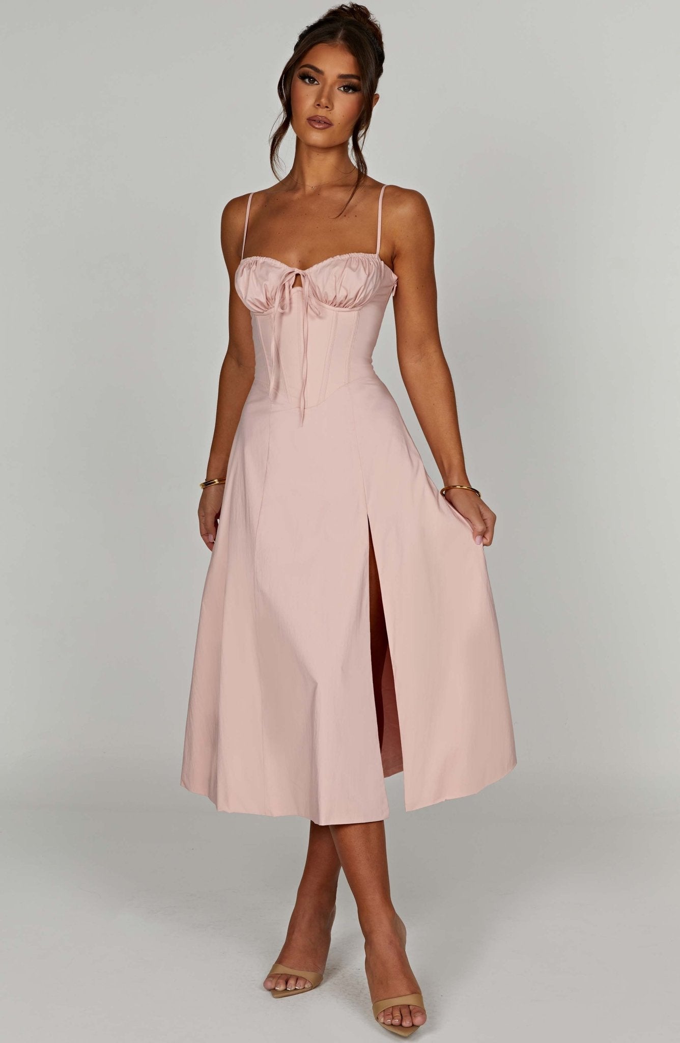 Delilah Midi Dress - Blush