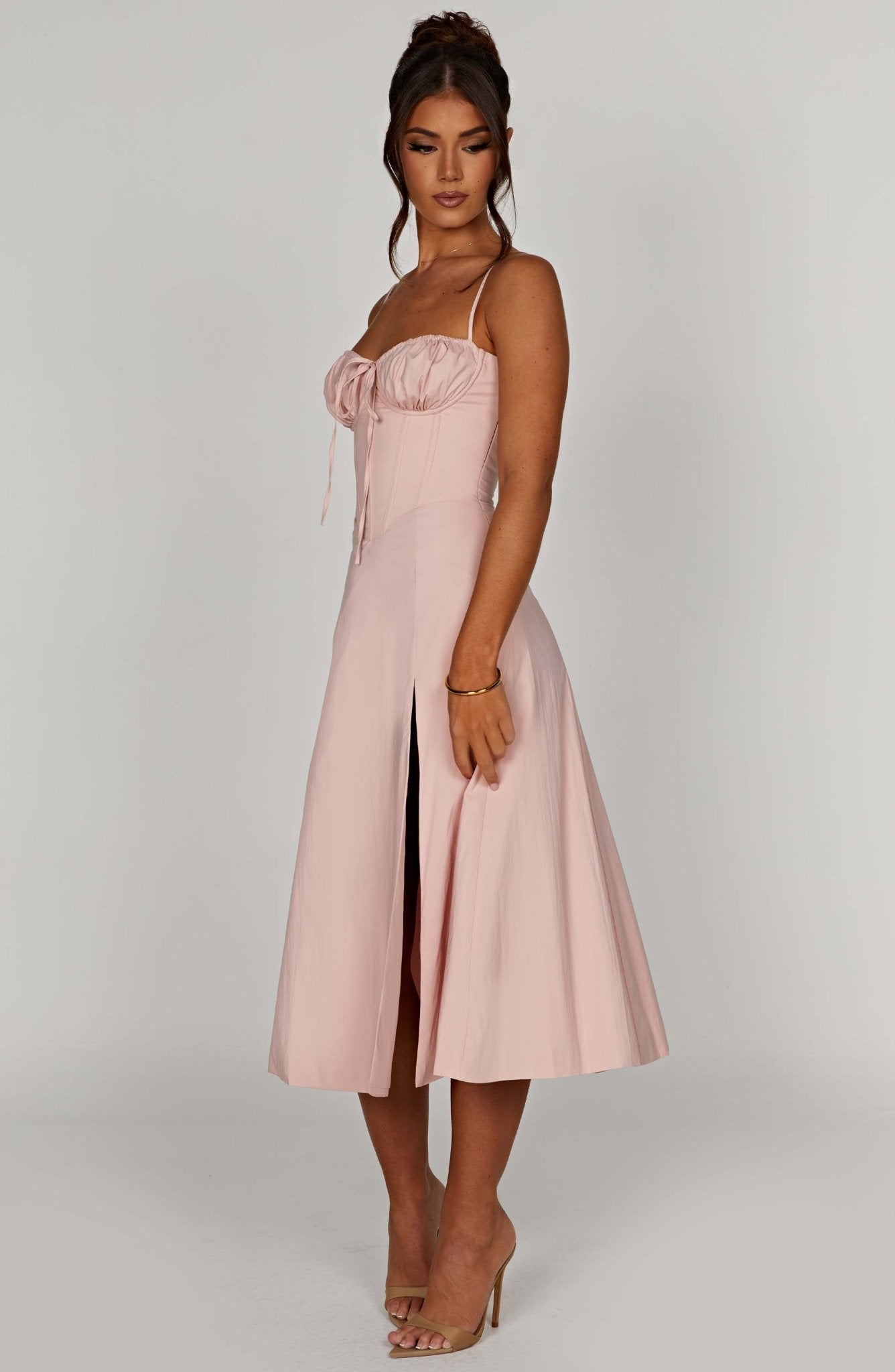 Delilah Midi Dress - Blush