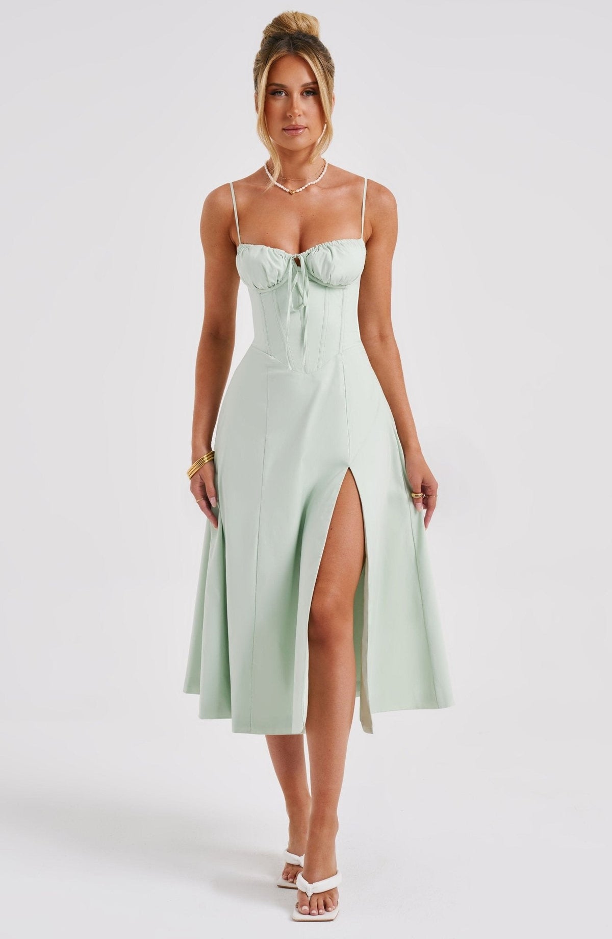 Delilah Midi Dress - Sage