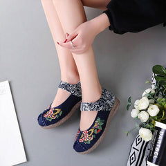 Embroidered Ethnic Style Flat Shoes