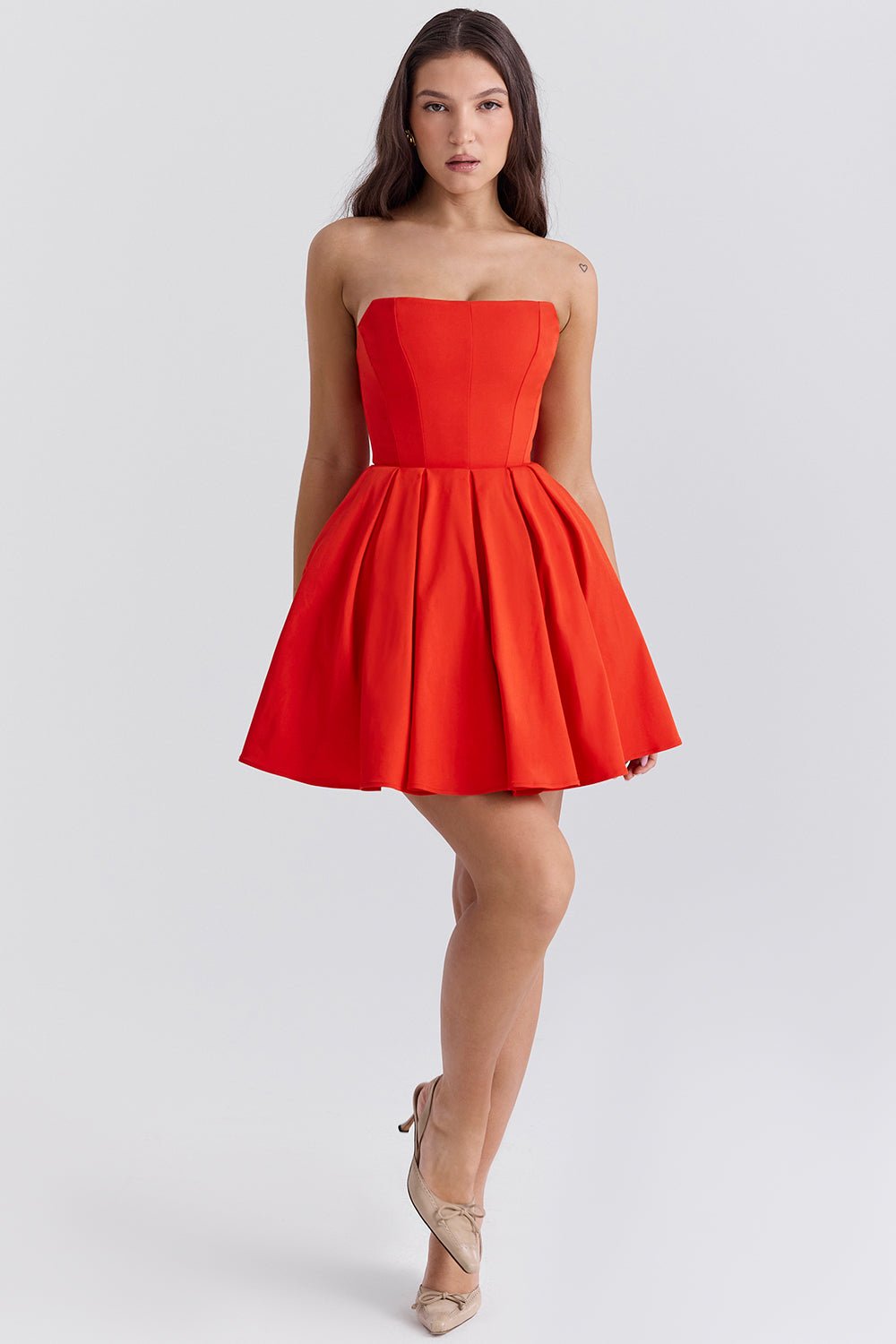 Evelina Mini Dress - Red