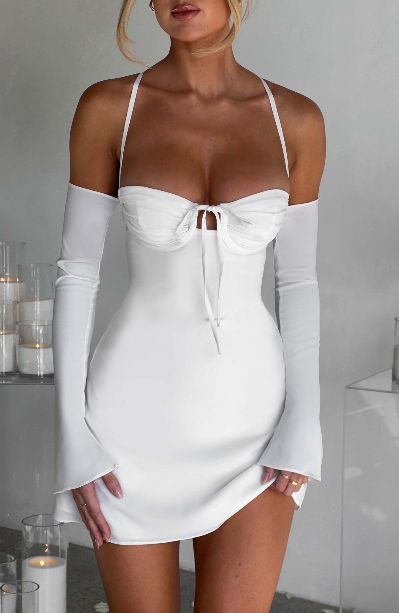 Fiona Mini Dress - Ivory