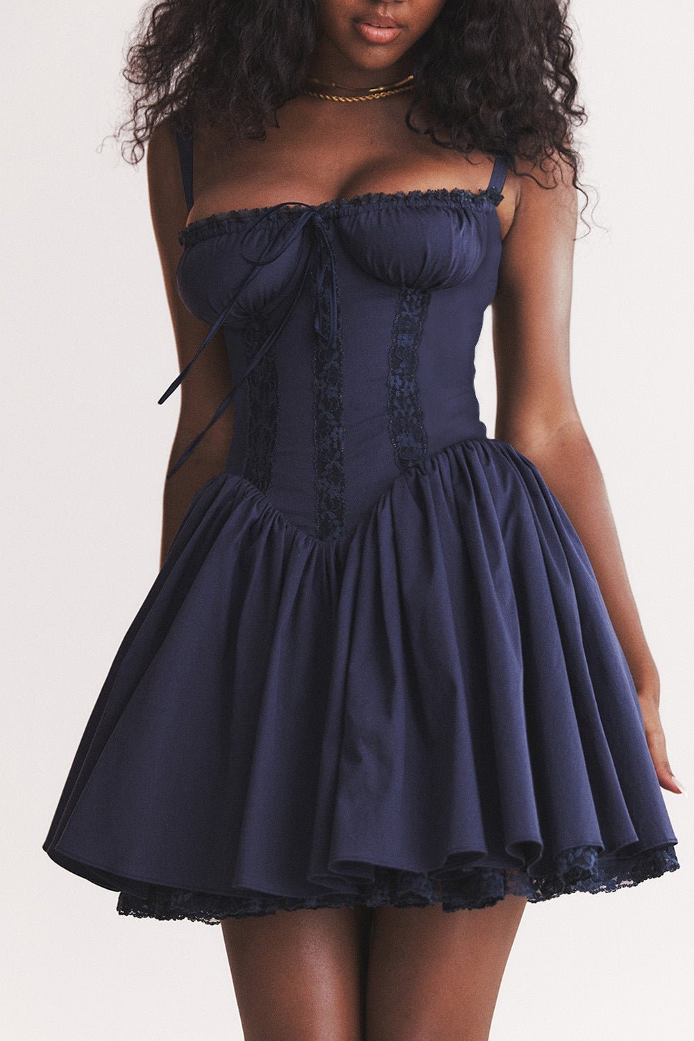 Jasmine Mini Dress - Navy Blue