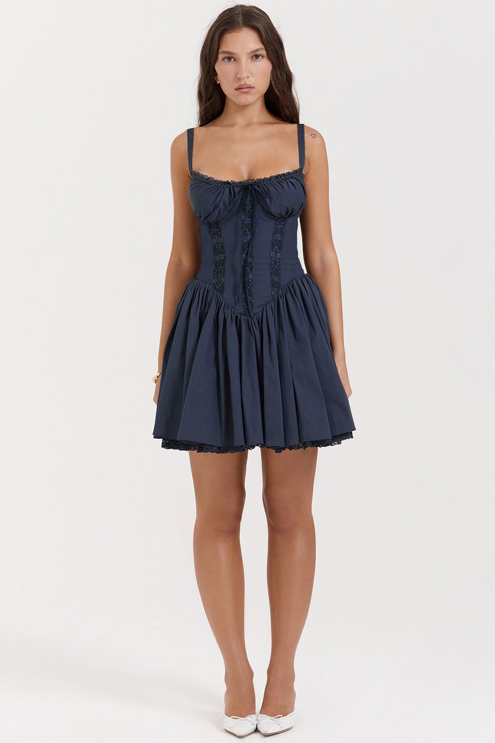 Jasmine Mini Dress - Navy Blue