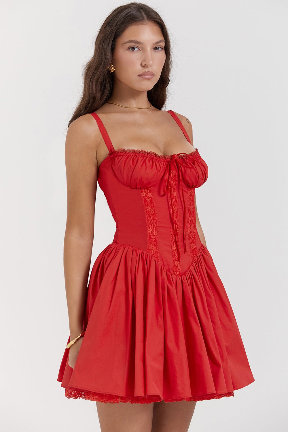 Jasmine Mini Dress - Red