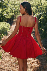 Jasmine Mini Dress - Red