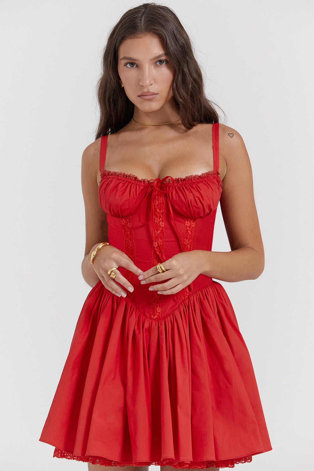 Jasmine Mini Dress - Red