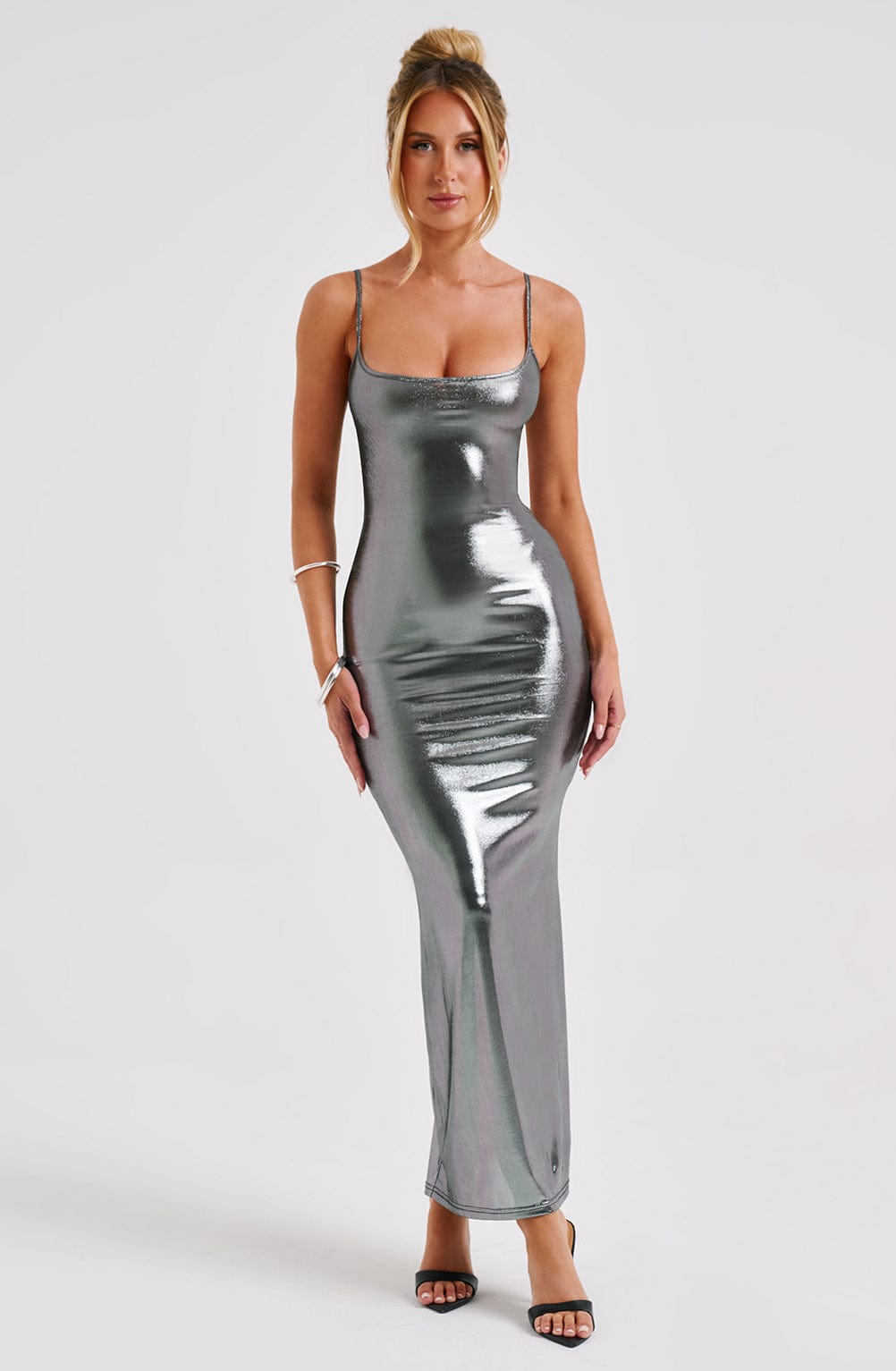 Kyrali Maxi Dress - Gunmetal