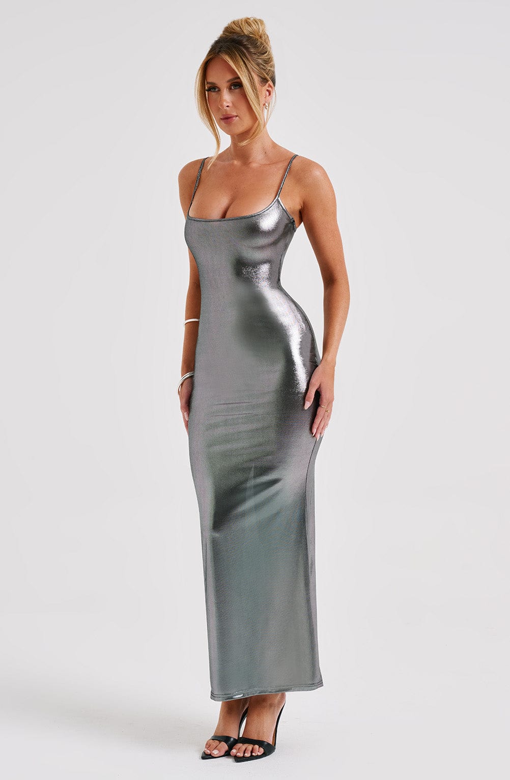 Kyrali Maxi Dress - Gunmetal