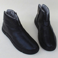 Leather Plush Martin Boots