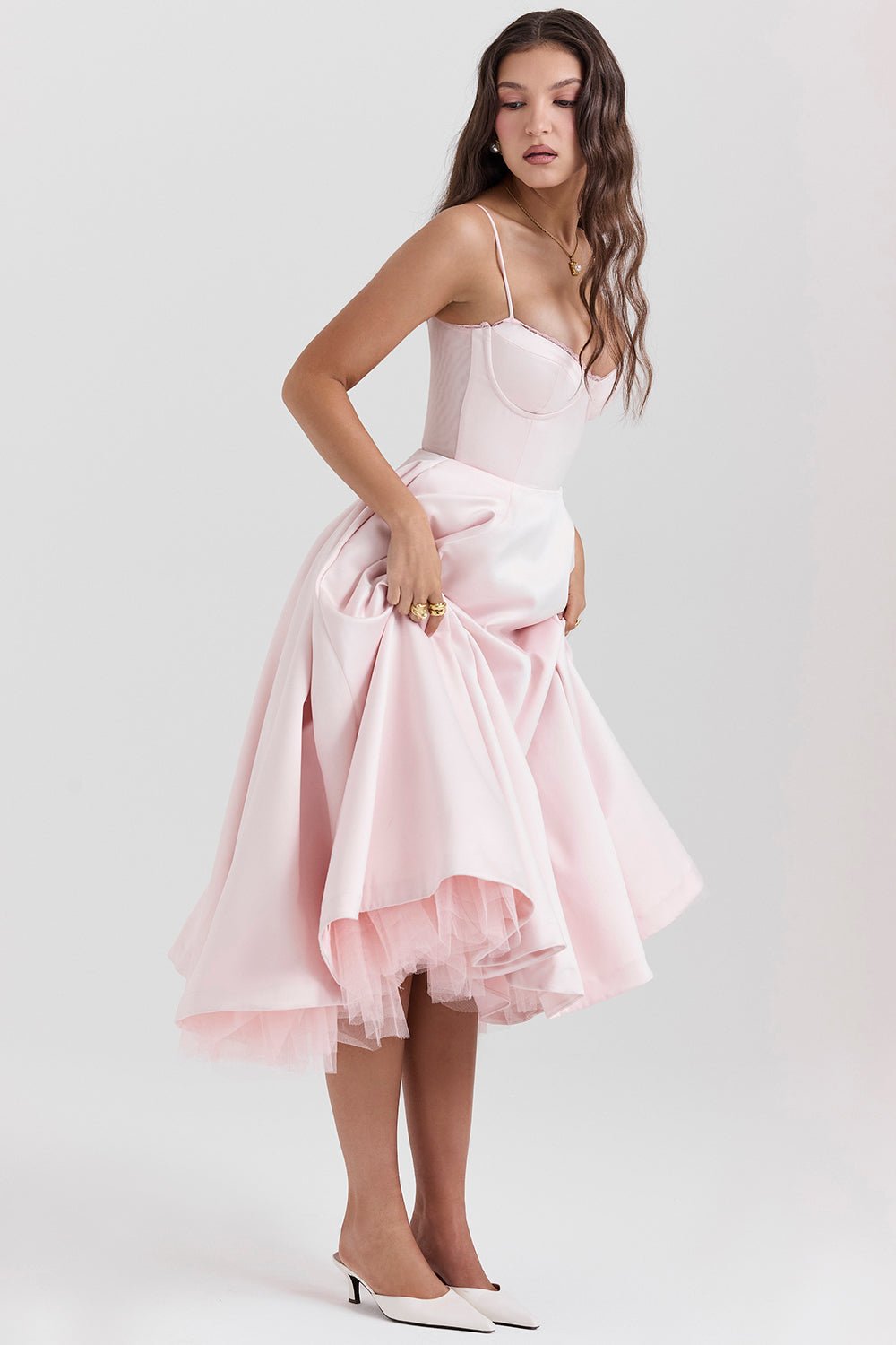 Madeline Midi Dress - Pink