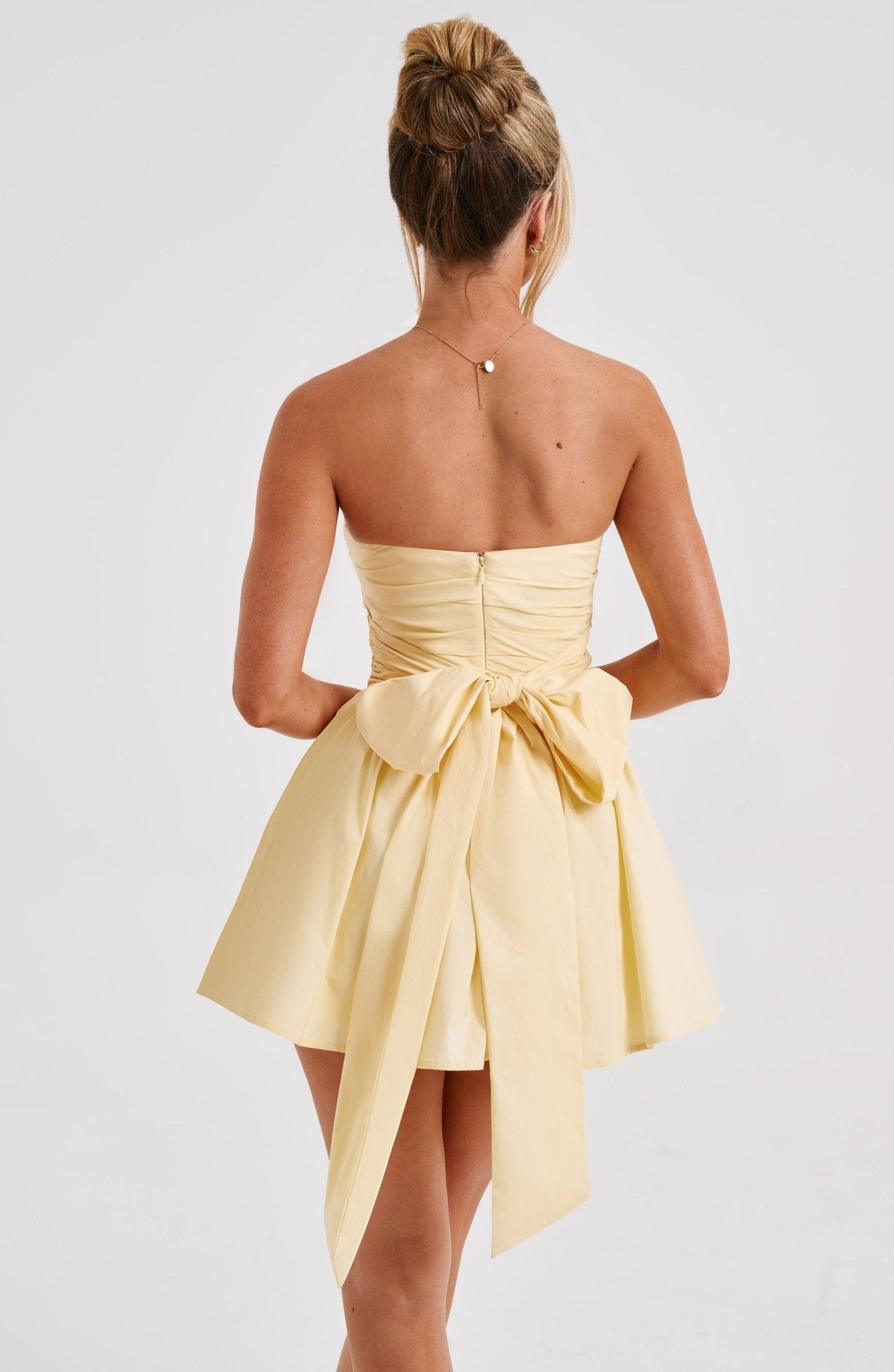 Melinda Mini Dress - Lemon