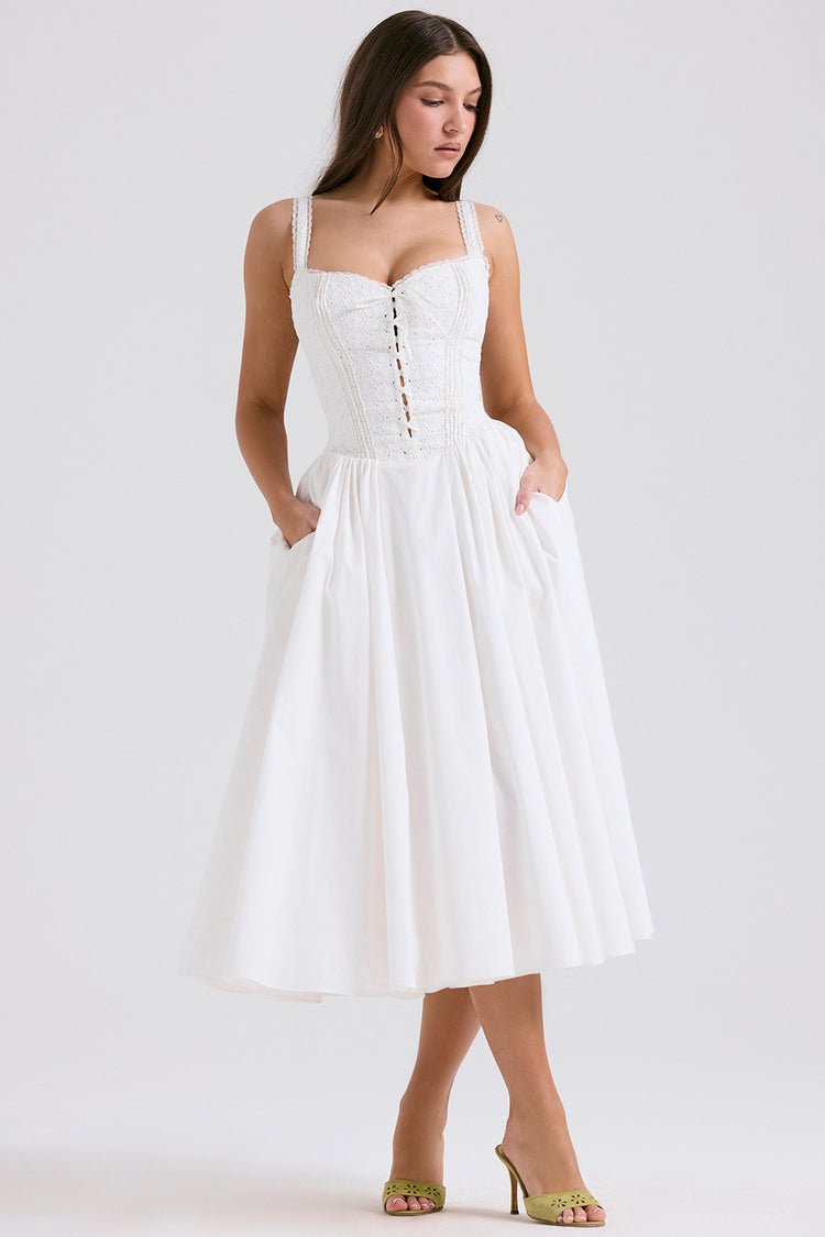 Mila Midi Dress - Ivory