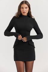 Nova Mini Dress - Black