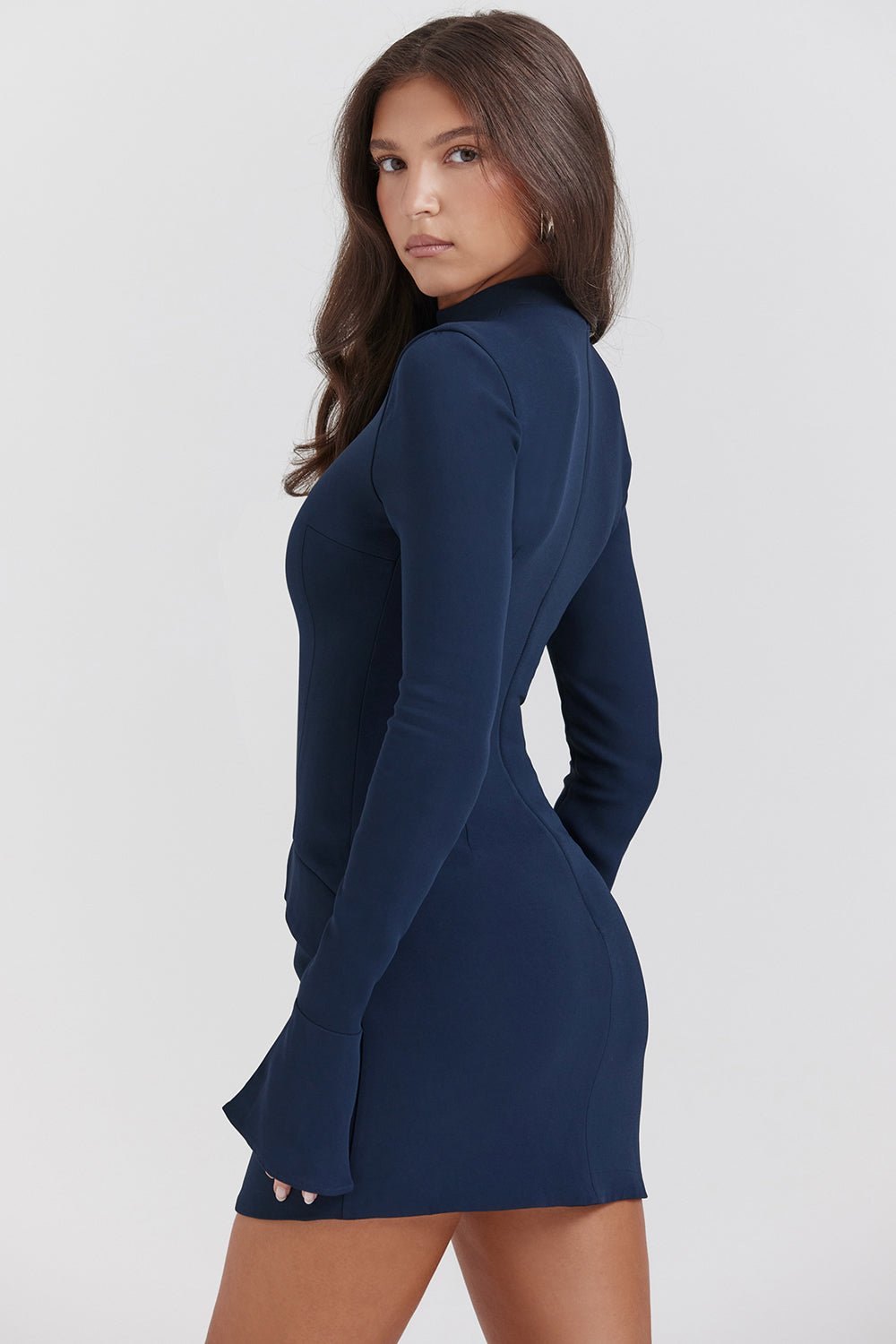 Nova Mini Dress - Navy Blue