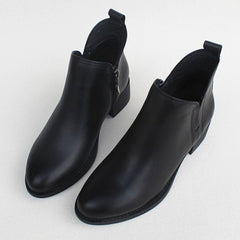 Pointed Toe Leather Boots